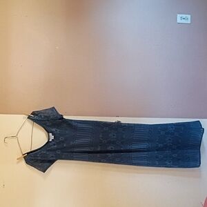 Elegant Blue Lace Dress